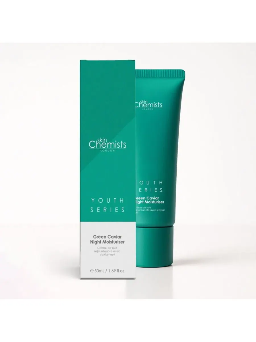 Крем для лица Skinchemists — Ночной увлажняющий «Икра», , зеленый, 50 мл — изображение 2 из 5