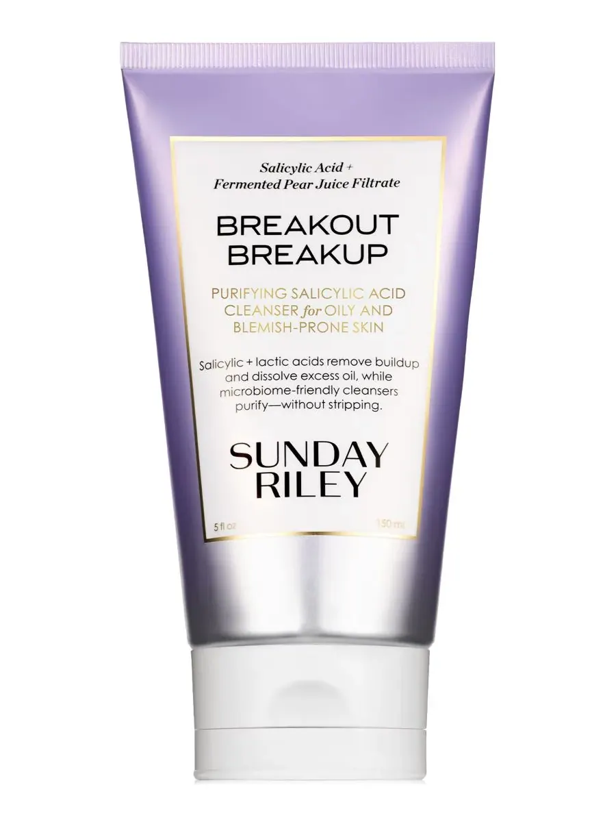 Гель для умывания Sunday Riley — Очищающее средство Breakout Breakup с салициловой кислотой для — мульти