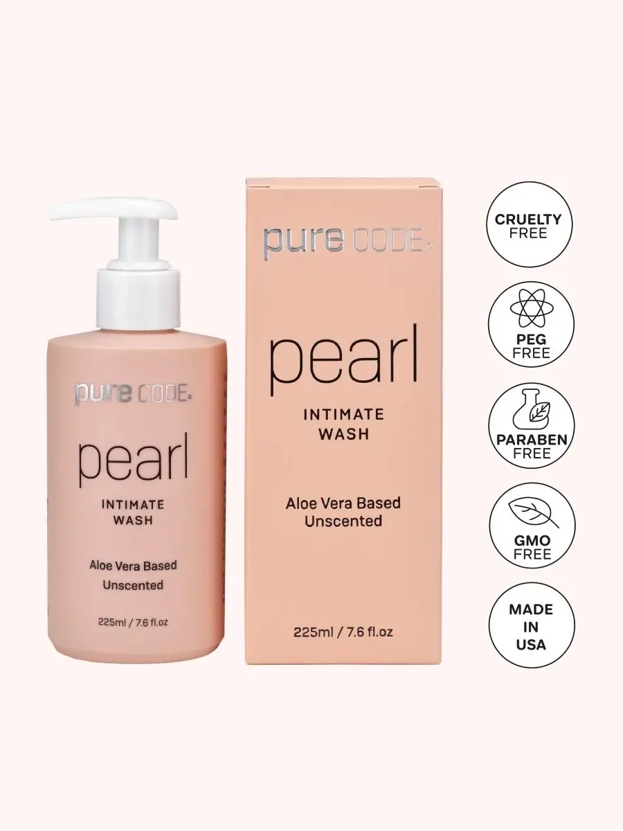 Интимное средство Pearl с пробиотиками на основе алоэ вера, без запаха, 225 мл/7,6 жидких унций — изображение 3 из 3