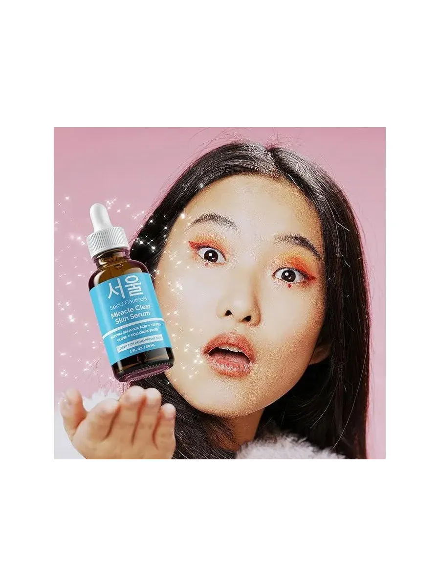 Сыворотка Seoul Ceuticals — Корейская для ухода за кожей Miracle Clear Acne Serum от прыщей K — изображение 4 из 6