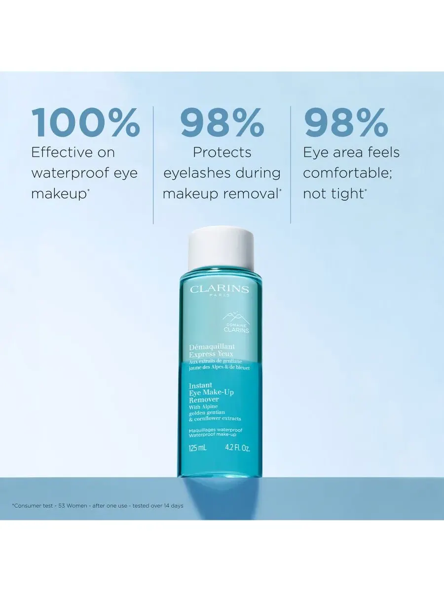 Средство для снятия макияжа Clarins — Двухфазное средство для мгновенного снятия макияжа с глаз — изображение 4 из 8