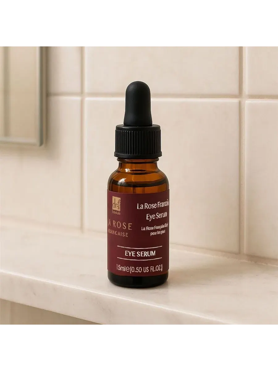 Сыворотка для кожи вокруг глаз с бакучиолом La Rose Francaise, 15 мл Dr. Botanicals — изображение 3 из 6