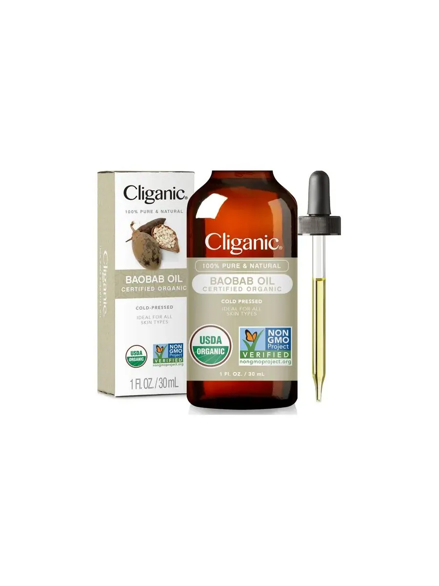Cliganic Органическое масло баобаба - 1 унция