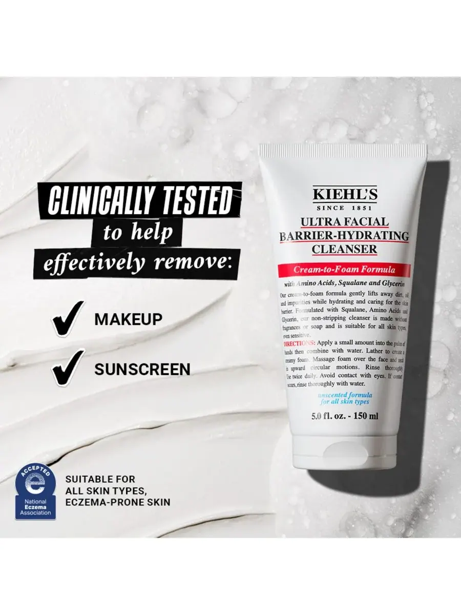 Крем для лица SPF KIEHL'S Since 1851 Ультраувлажняющее очищающее средство для лица Ultra Facial — изображение 2 из 6