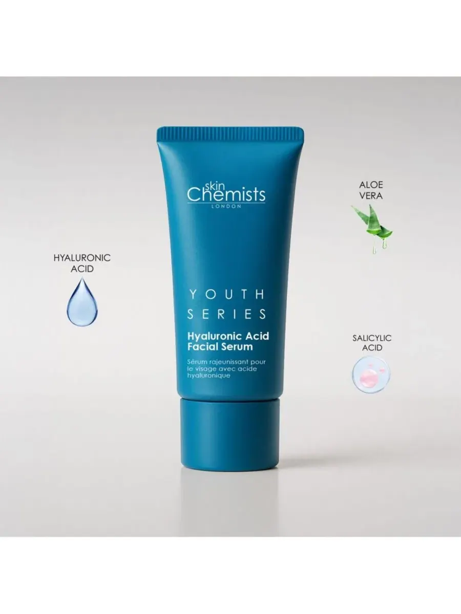 Сыворотка Skinchemists — Для лица с , % гиалуроновой кислотой, , синий, 30 мл — изображение 5 из 5