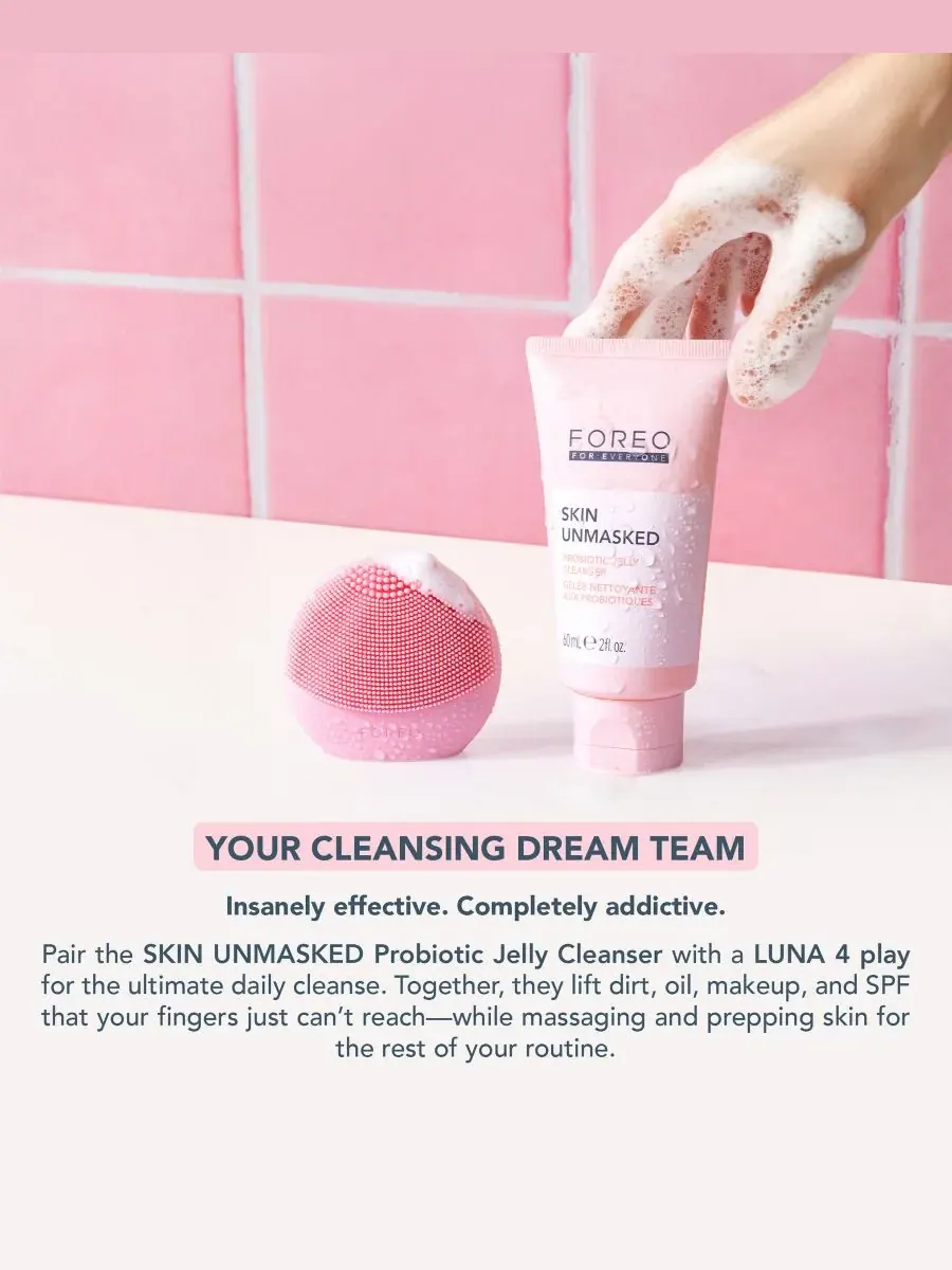Гель для умывания Foreo — Очищающее средство-гель для лица For EveryOne Skin Unmasked Probiotic — изображение 3 из 5