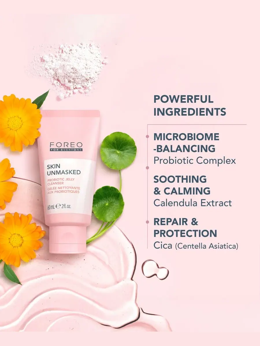 Гель для умывания Foreo — Очищающее средство-гель для лица For EveryOne Skin Unmasked Probiotic — изображение 4 из 5