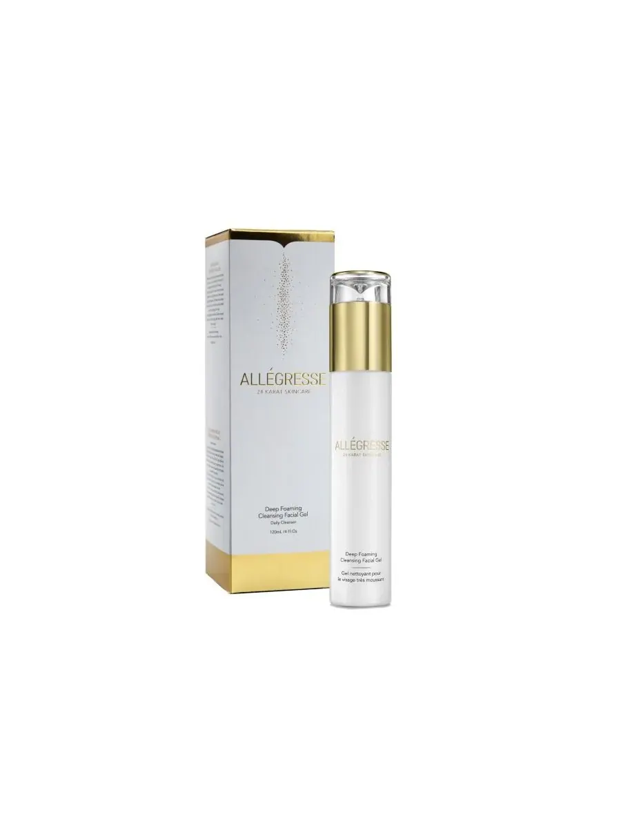 Гель для умывания Allegresse 24 Karat Skin Care — Очищающий пенящийся гель для лица 24K Skincare — изображение 2 из 3
