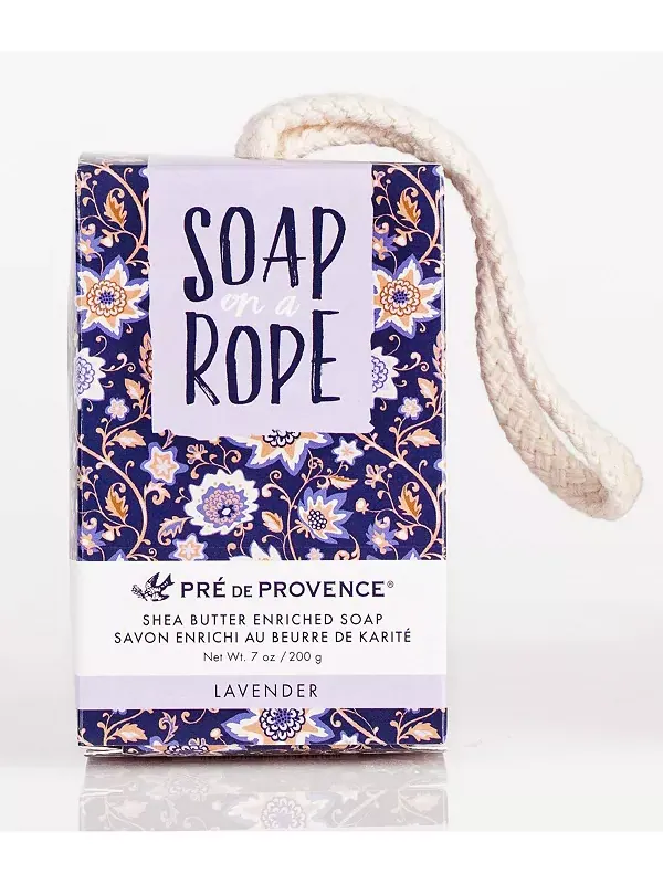Мыло Pre de Provence на веревочке, 200 г, мирабель European Soaps — фиолетовый