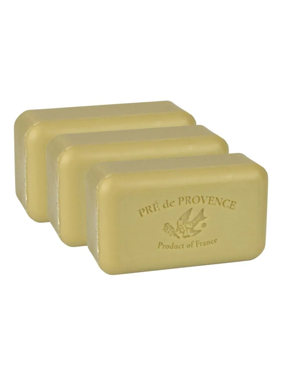 Увлажняющее французское мыло Pre de Provence 150 г, четырехслойное, долговечное, увлажняющее, с — фиолетовый