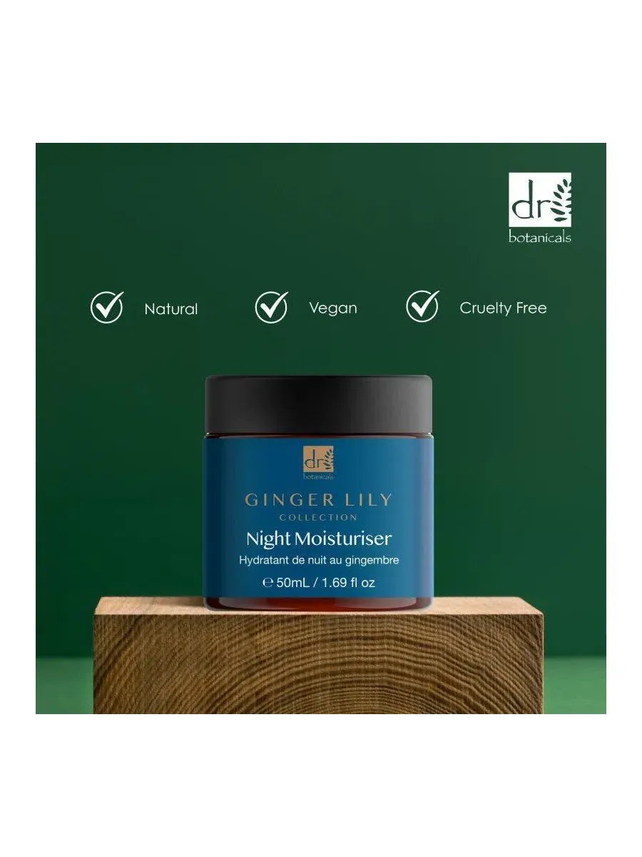 Ночной увлажняющий крем для лица Gingerlily, 50 мл Dr. Botanicals — изображение 3 из 6