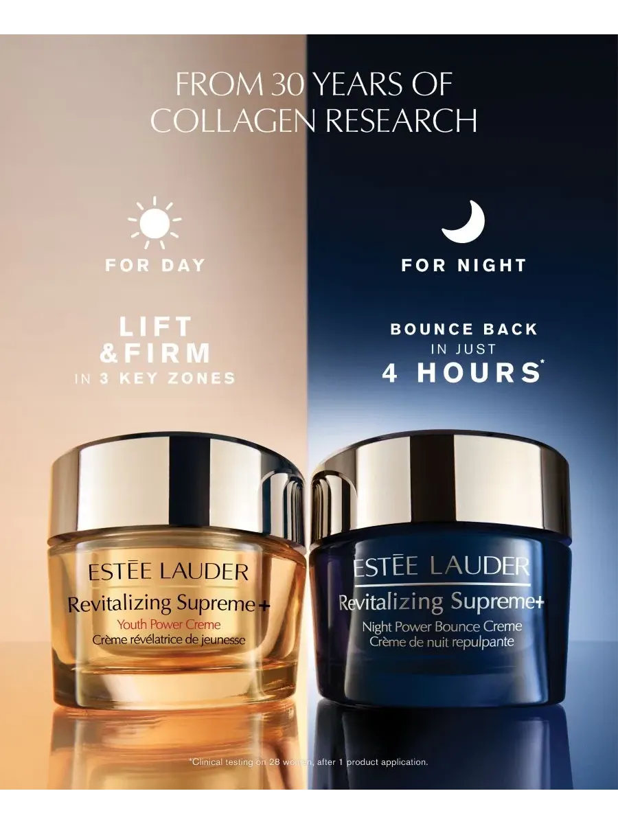 Крем для лица Estée Lauder Supreme+ Night Power Bounce Cream, восстанавливающий ночной увлажняющий — изображение 3 из 10