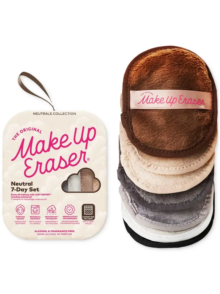Набор из 7 нейтральных салфеток для снятия макияжа MakeUp Eraser — мульти