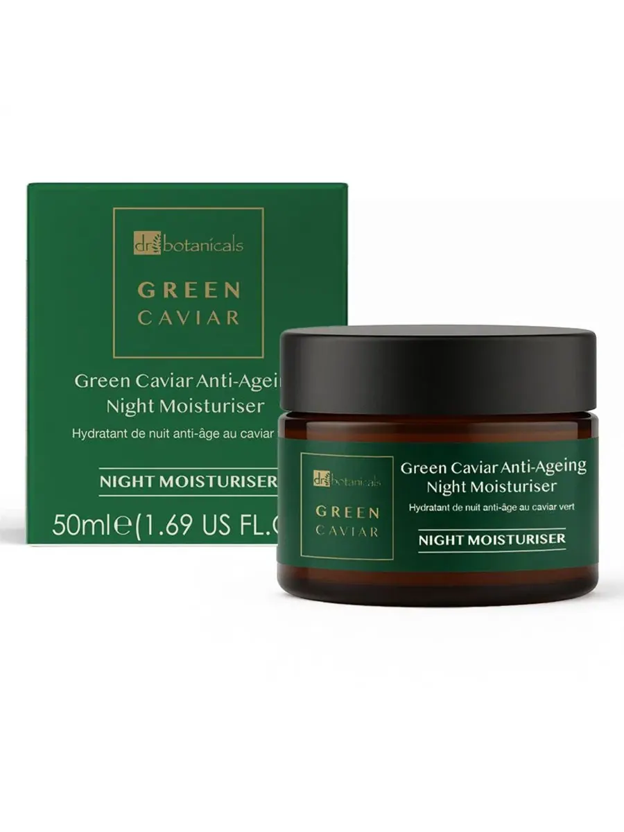 Ночной крем с икрой и аргановым маслом, 50 мл Dr. Botanicals — белый