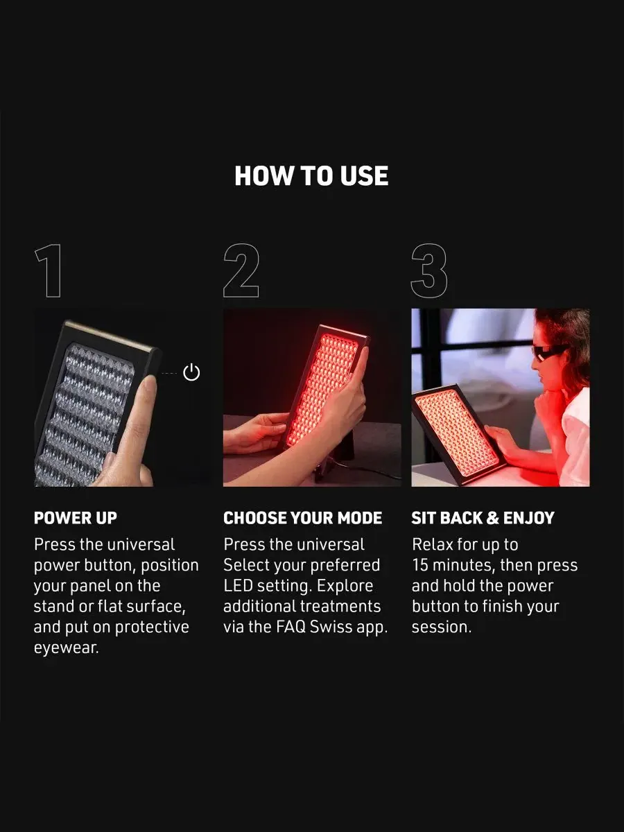 Светодиодная LED-панель для лица с 5 длинами волн FAQ LED Light Therapy Panel FOREO — изображение 7 из 7