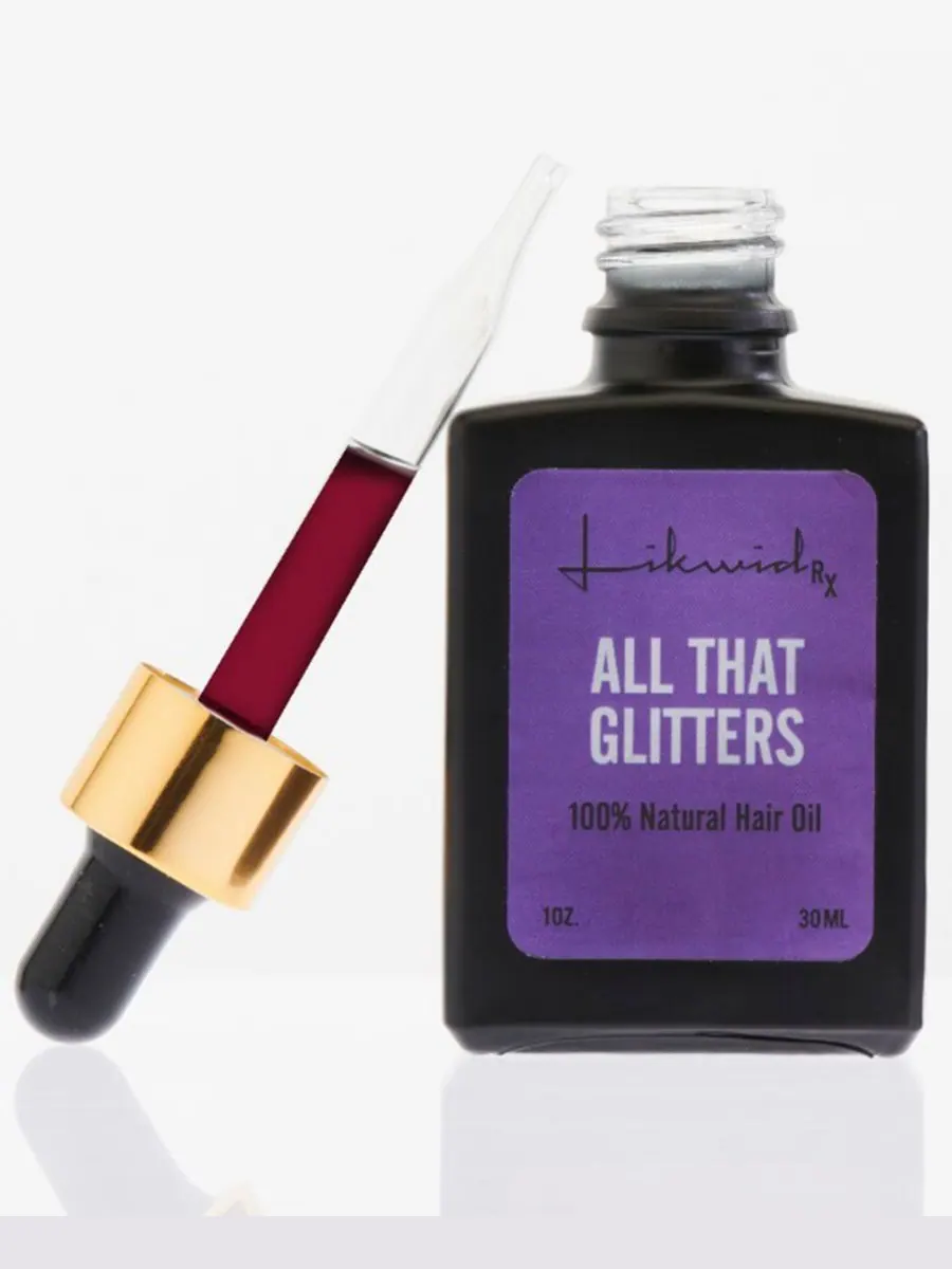 Натуральное масло для волос All That Glitters, 100% натуральное, 28 г Likwid RX — изображение 2 из 3