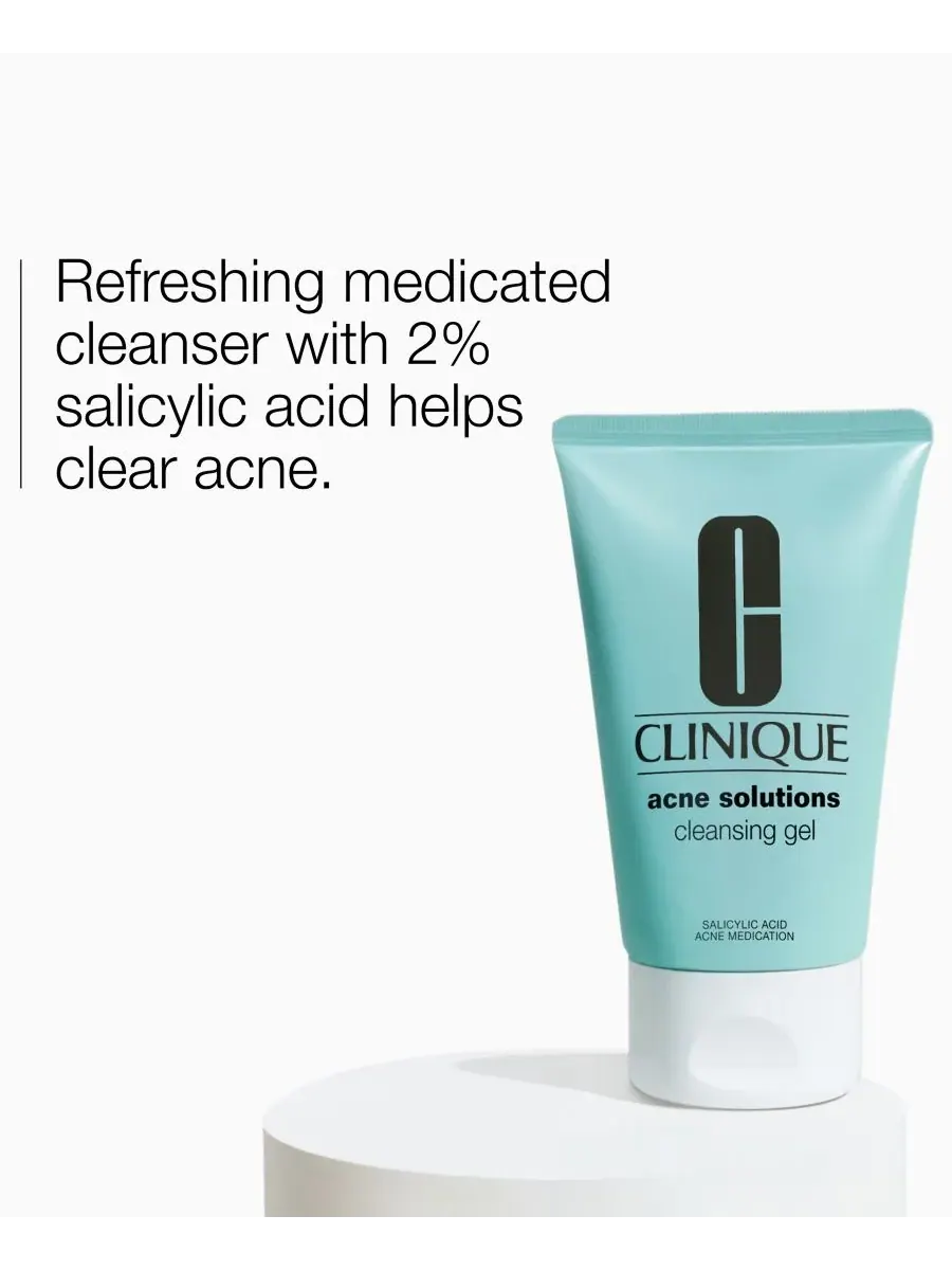 Гель для умывания Clinique — Очищающий гель от прыщей Acne Solutions, 120 мл — изображение 2 из 6