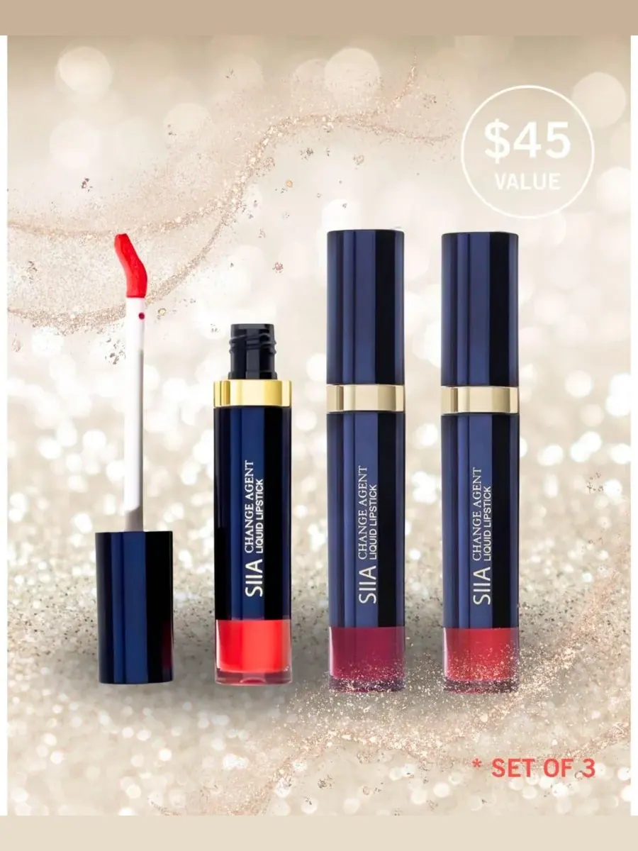 Набор из 3 жидких помад SIIA Cosmetics — изображение 1 из 6