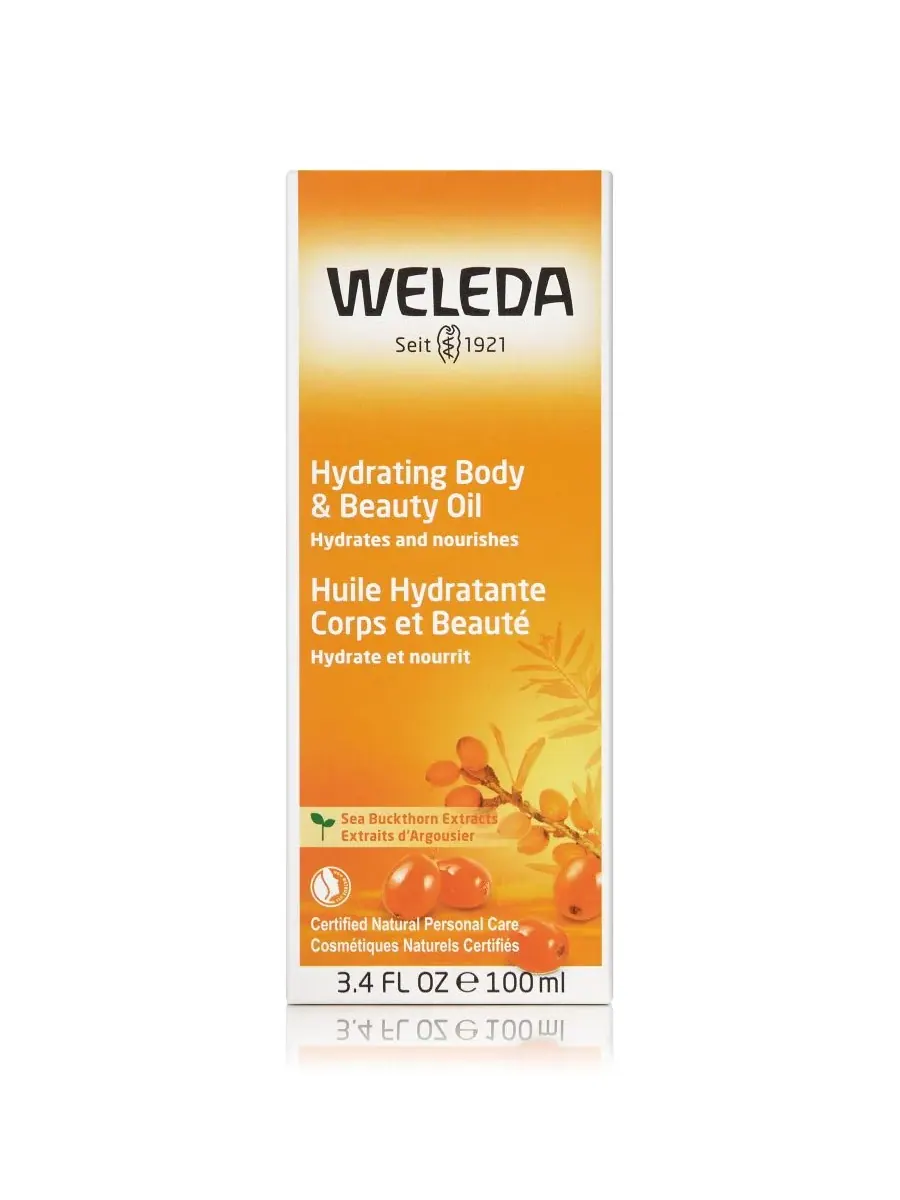 Weleda Увлажняющее масло для тела и тела, 3,4 унции — изображение 2 из 4