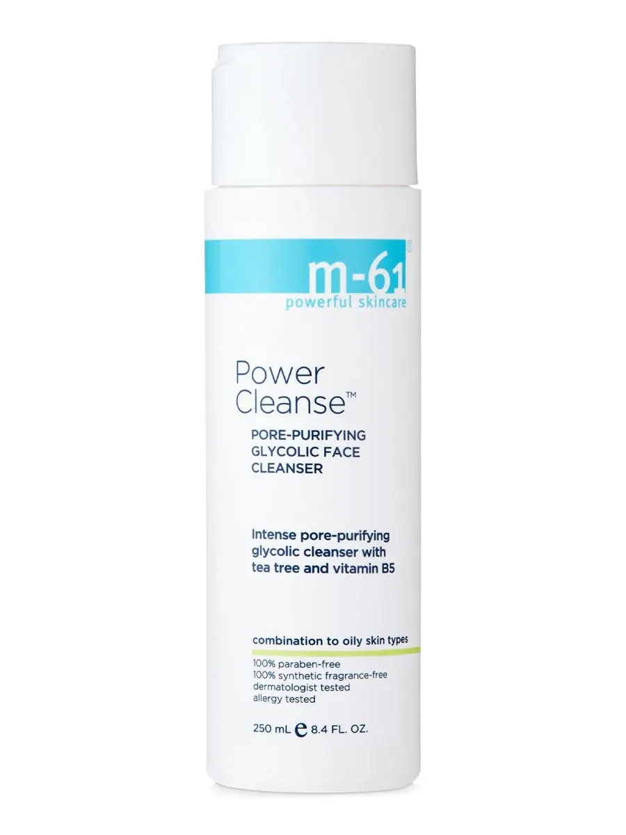 Крем для лица M-61 By Bluemercury — Очищающее средство для пор Power Cleanse с гликолевой кислотой — прозрачный