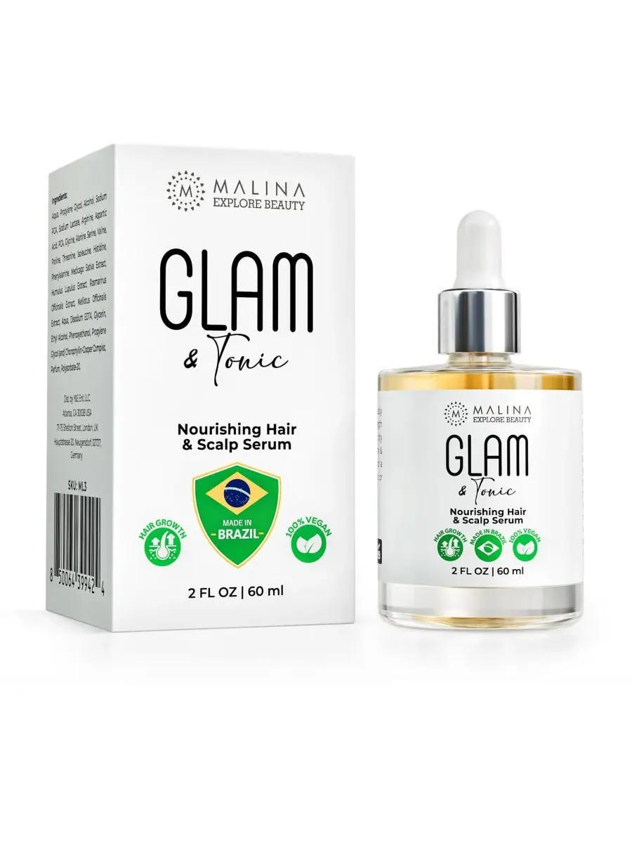 Malina Питательная сыворотка для волос и кожи головы (Glam & Tonic) — мульти