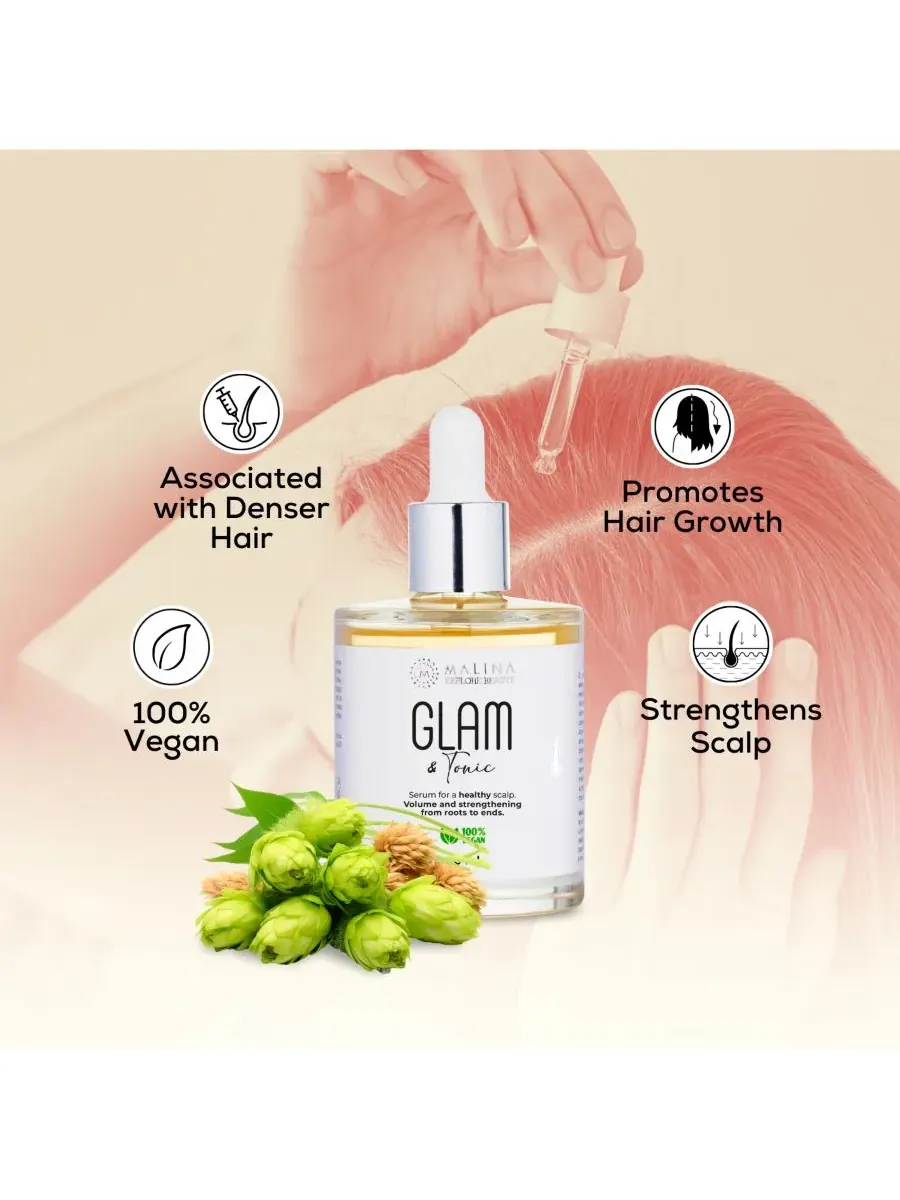 Malina Питательная сыворотка для волос и кожи головы (Glam & Tonic) — изображение 4 из 4