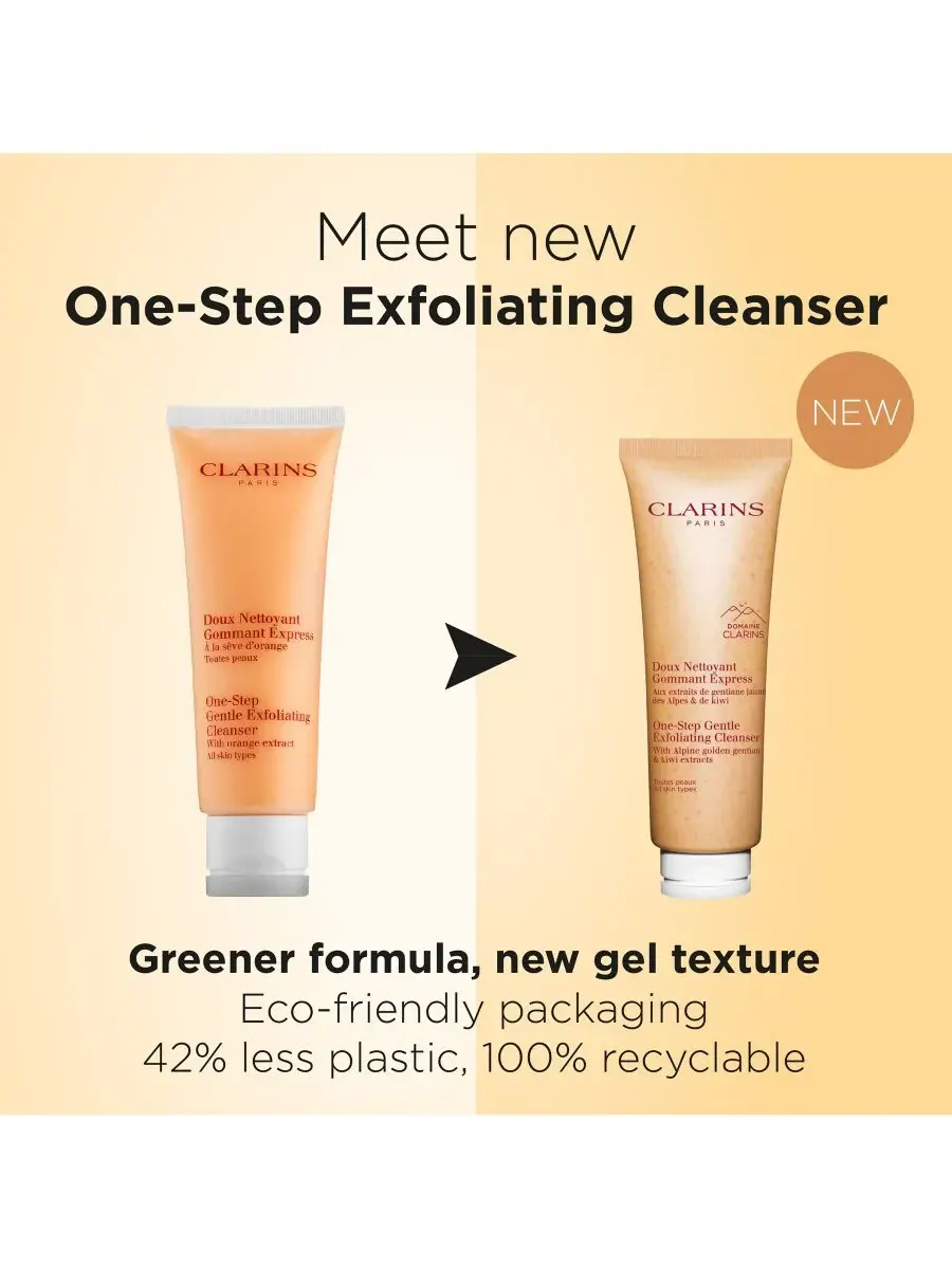 Лосьон Clarins — Одношаговое мягкое отшелушивающее очищающее средство, 100 мл — изображение 8 из 10