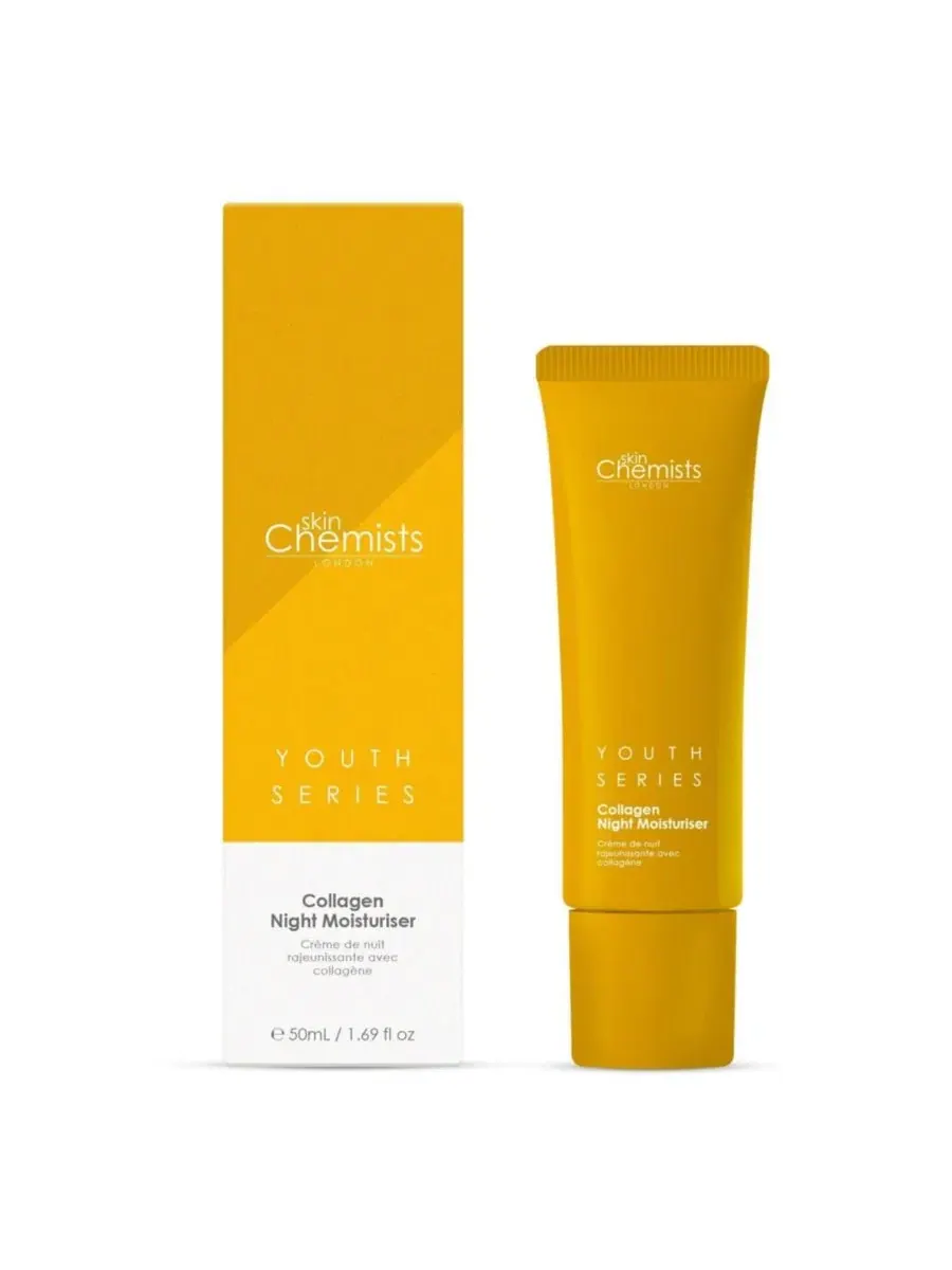 Крем для лица Skinchemists — Усовершенствованный ночной увлажняющий с % коллагеном, , желтый, 50 мл — изображение 2 из 3