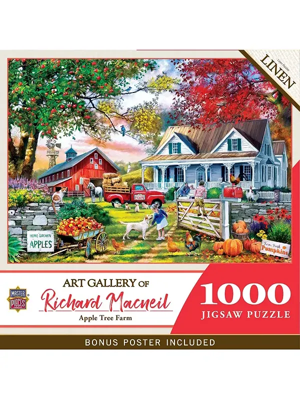 Галерея шедевров - пазл из 1000 элементов «Яблоневая ферма» Masterpieces Puzzles