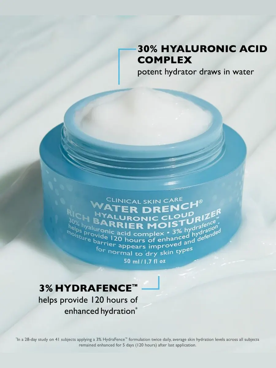 Peter Thomas Roth Увлажняющий крем Water Drench Hyaluronic Cloud Rich Barrier Moisturizer, 1,7 унции — изображение 5 из 8