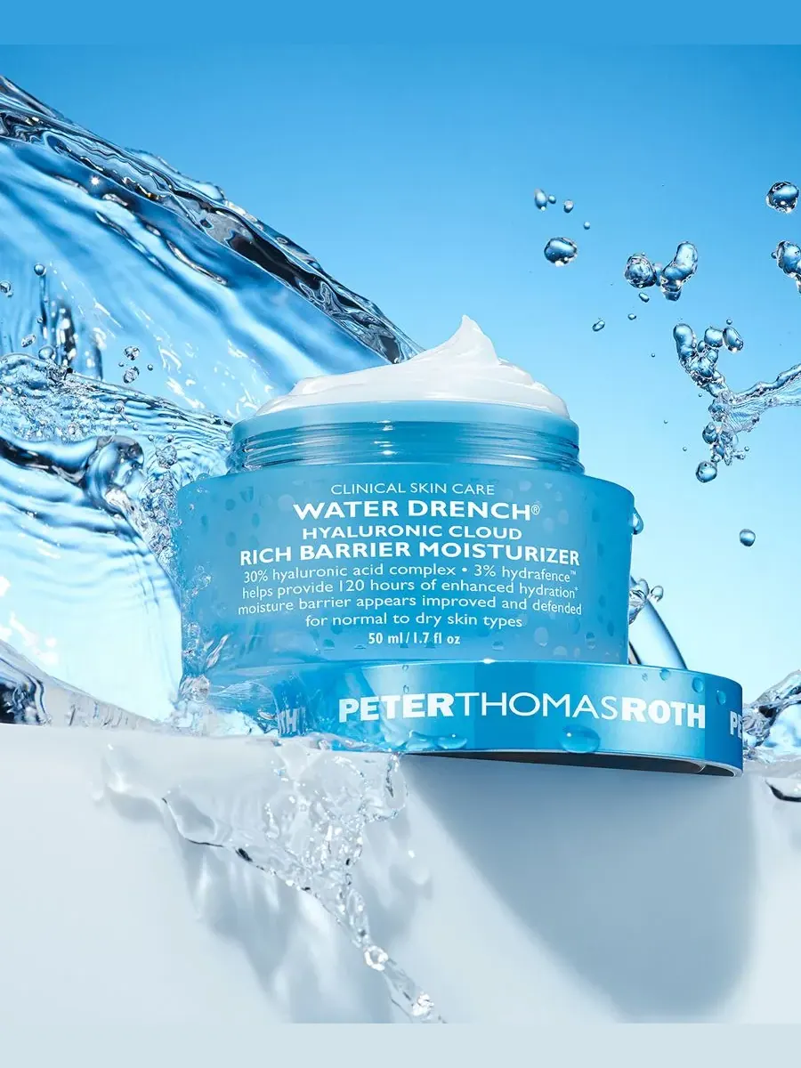 Peter Thomas Roth Увлажняющий крем Water Drench Hyaluronic Cloud Rich Barrier Moisturizer, 1,7 унции — изображение 6 из 8
