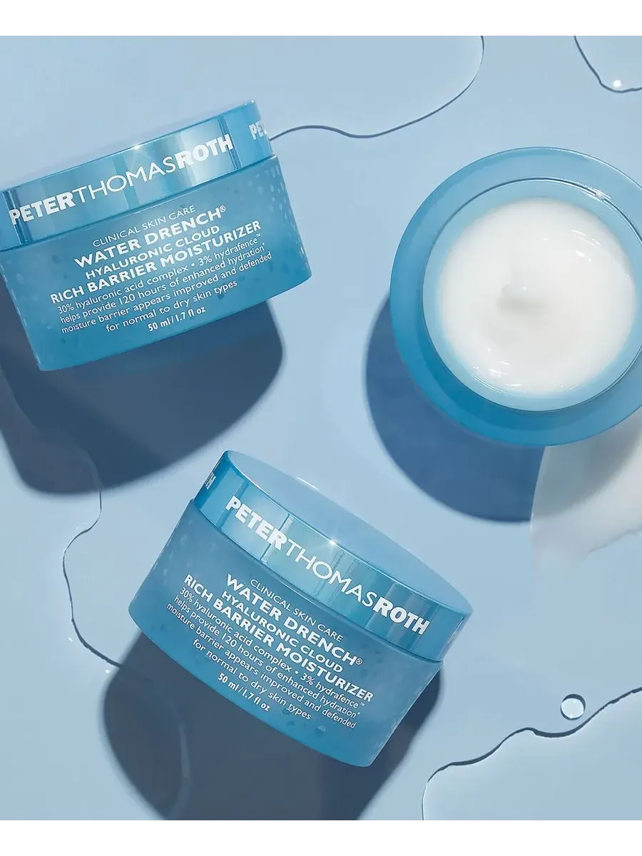 Peter Thomas Roth Увлажняющий крем Water Drench Hyaluronic Cloud Rich Barrier Moisturizer, 1,7 унции — изображение 7 из 8