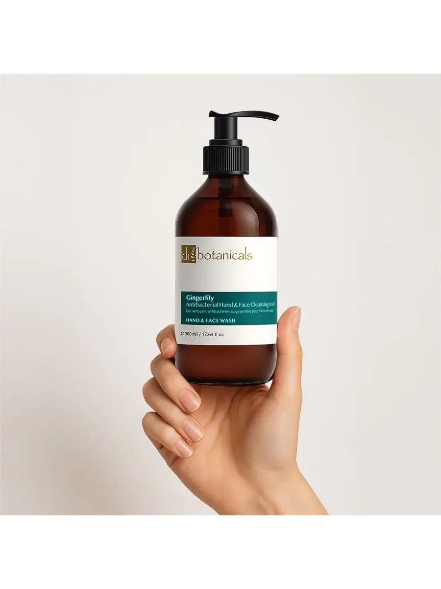 Гель для умывания лица и рук Gingerlily, 500 мл, с пантенолом Dr. Botanicals — изображение 4 из 5