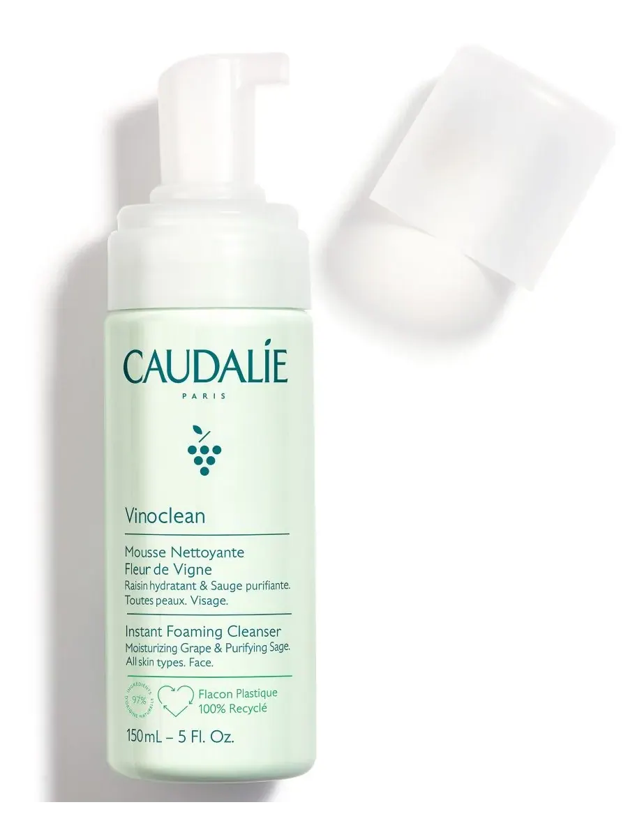 Пилинг Caudalie — Пенящееся очищающее средство Vinoclean Instant Foaming Cleanser, 140 мл