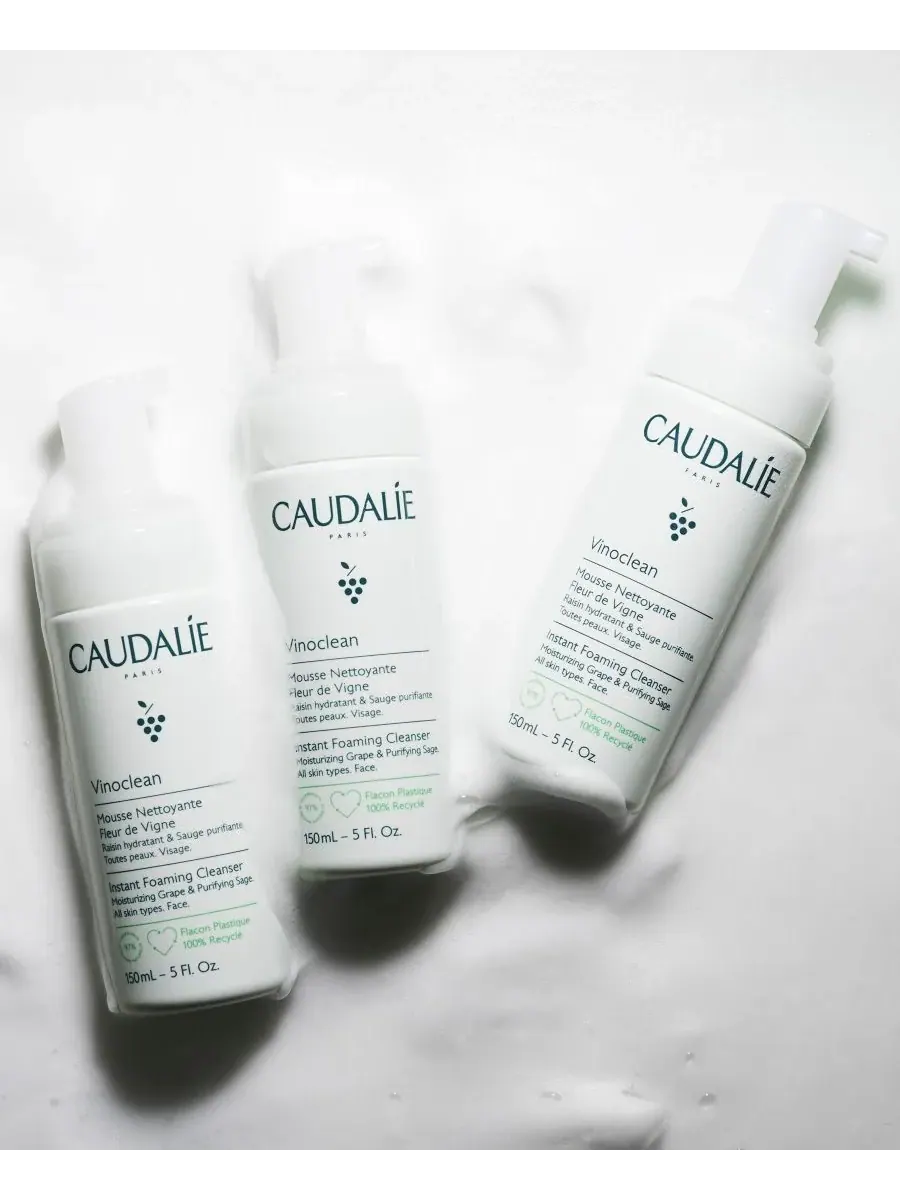 Пилинг Caudalie — Пенящееся очищающее средство Vinoclean Instant Foaming Cleanser, 140 мл — изображение 8 из 8