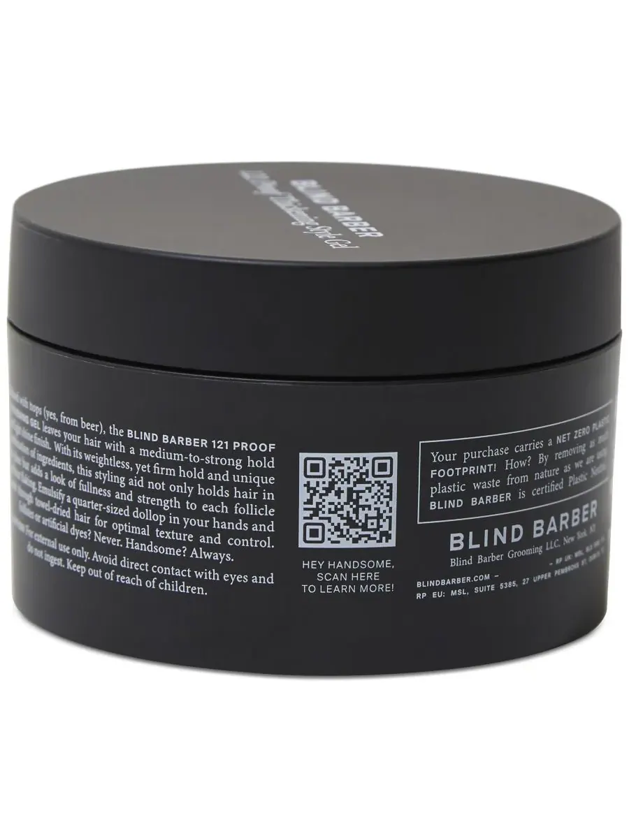 Blind Barber Утолщающий гель для волос 121 Proof, 2,5 унции — изображение 4 из 4