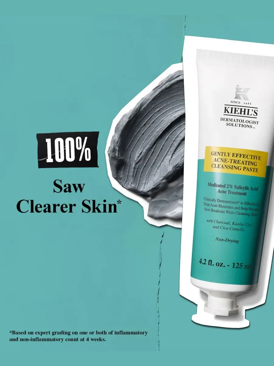 Маска для лица Kiehl's — Since 1851 Мягкая и эффективная очищающая паста для лечения акне — изображение 3 из 6