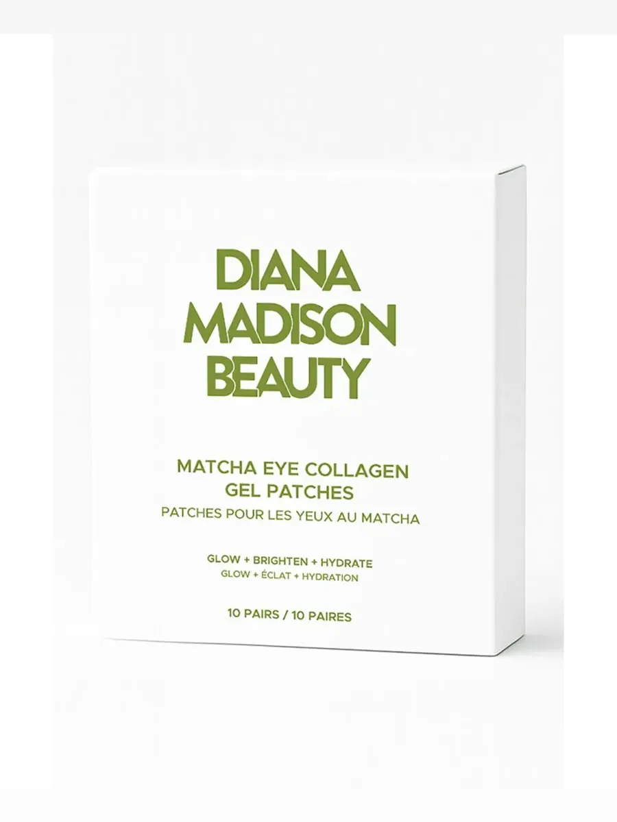 Diana Madison Beauty Набор из 10 пар гелевых патчей для глаз с коллагеном и ароматом матча — мульти