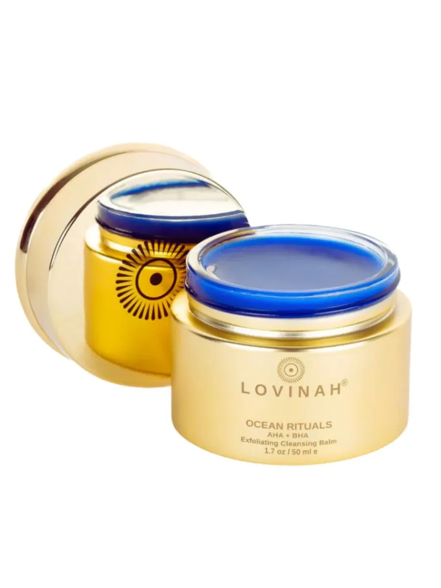 Гель для умывания Lovinah Skincare — Очищающий отшелушивающий бальзам Ocean Ritual с AHA и BHA — мульти