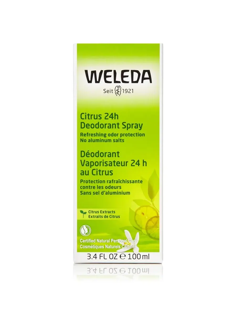 Weleda Дезодорант-спрей Citrus 24 Hours, 3,4 унции — изображение 2 из 4