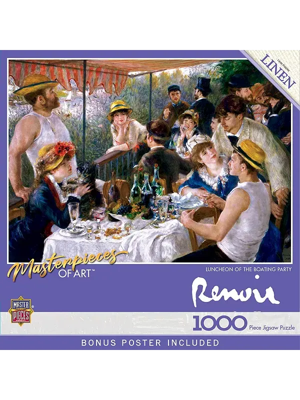 Шедевры искусства. Обед для лодочной вечеринки. Пазл из 1000 деталей. Masterpieces Puzzles
