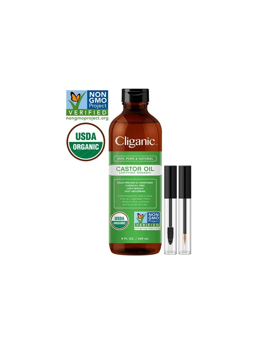 Cliganic Органическое касторовое масло - 8 унций