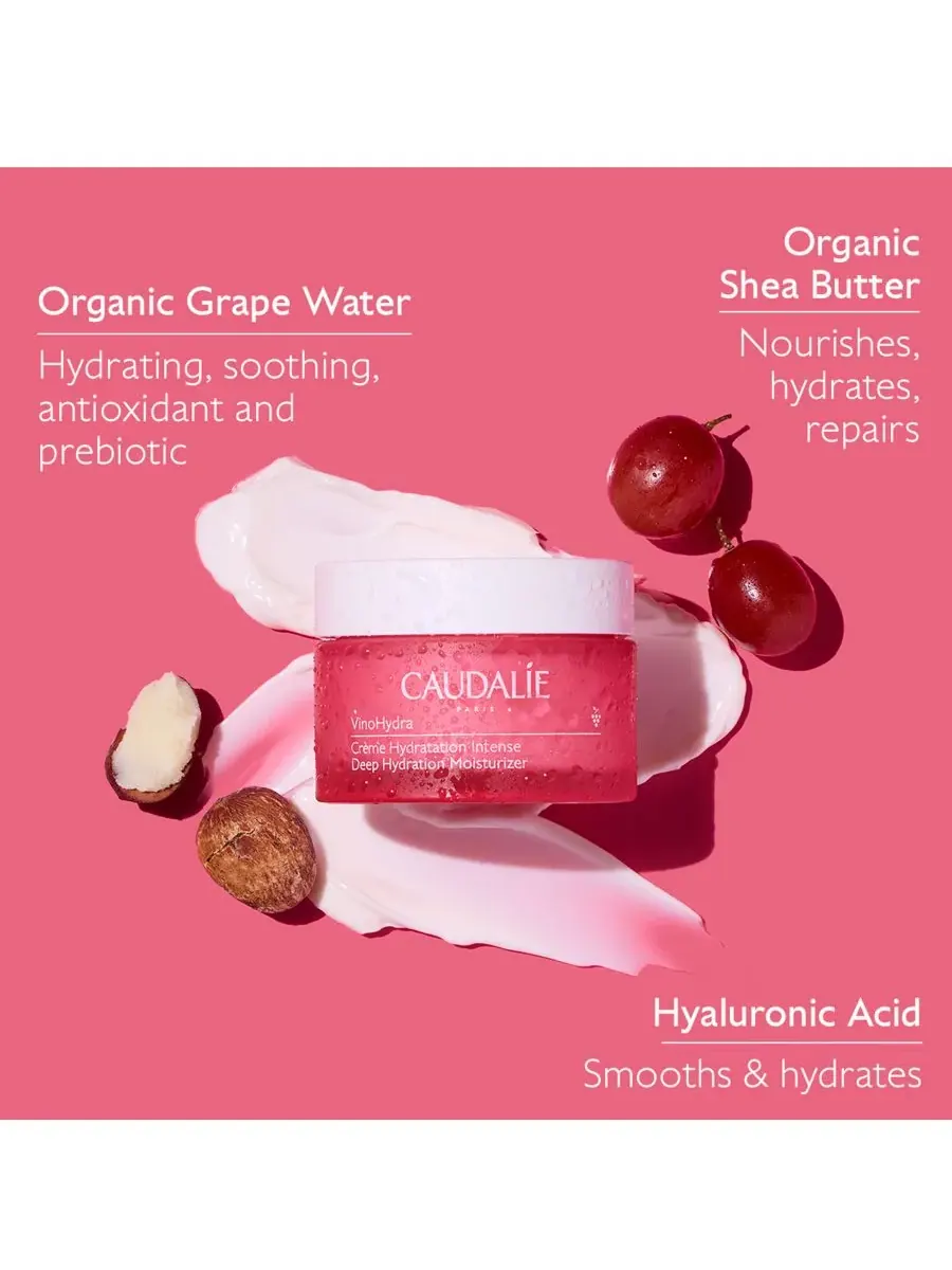 Caudalie Увлажняющий крем VinoHydra Deep Hydration, 45 мл — изображение 2 из 5