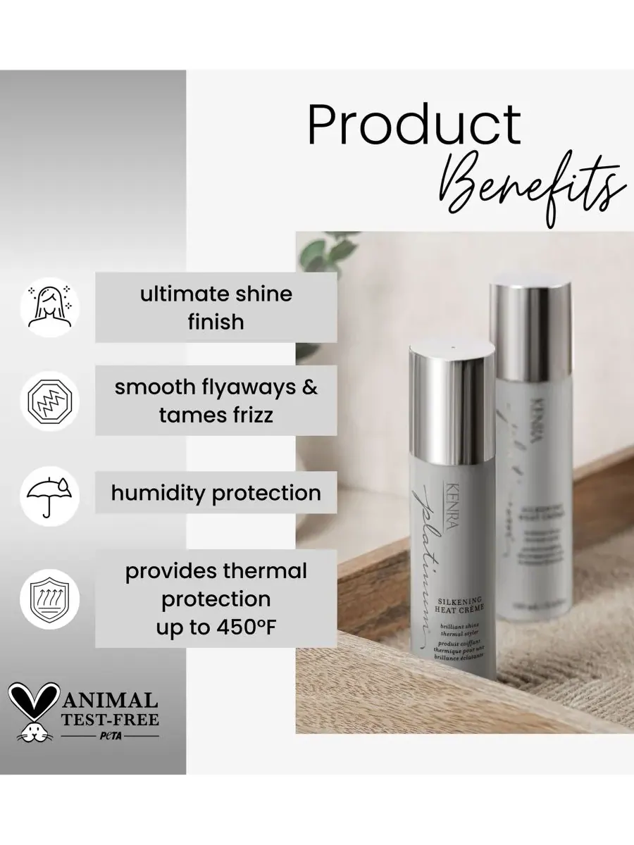 Kenra Professional Увлажняющий согревающий крем Silkening Heat Crème, 3,4 унции — изображение 2 из 5