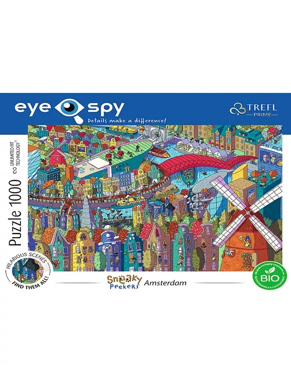 Пазл "Шпион-призрак" из 1000 деталей - Sneaky Peakers: Amsterdam Trefl — изображение 2 из 3