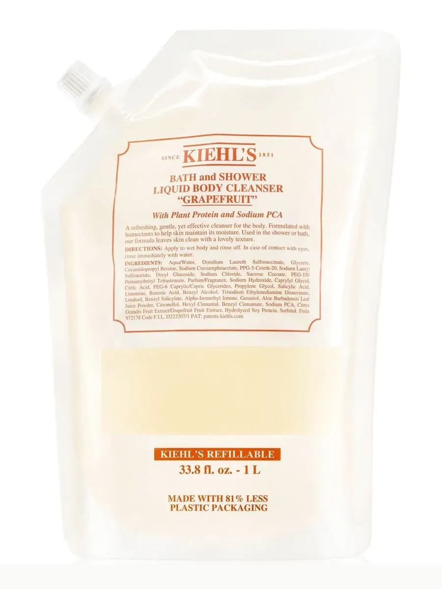 Сменный блок жидкого геля для душа с ароматом грейпфрута, 950 мл Kiehl'S Since 1851