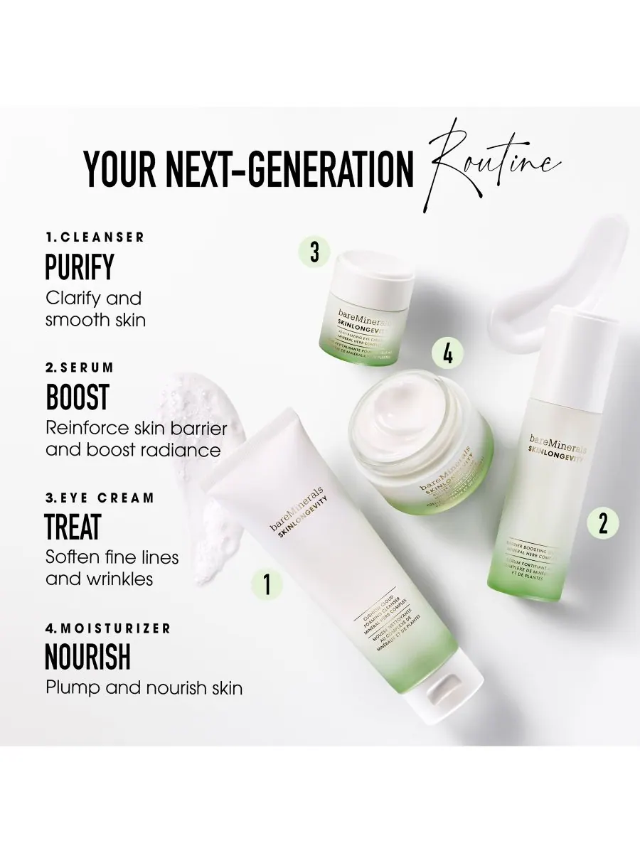 Гель для умывания bareMinerals — Увлажняющий SKINLONGEVITY Butter Drench с пептидами — изображение 9 из 10