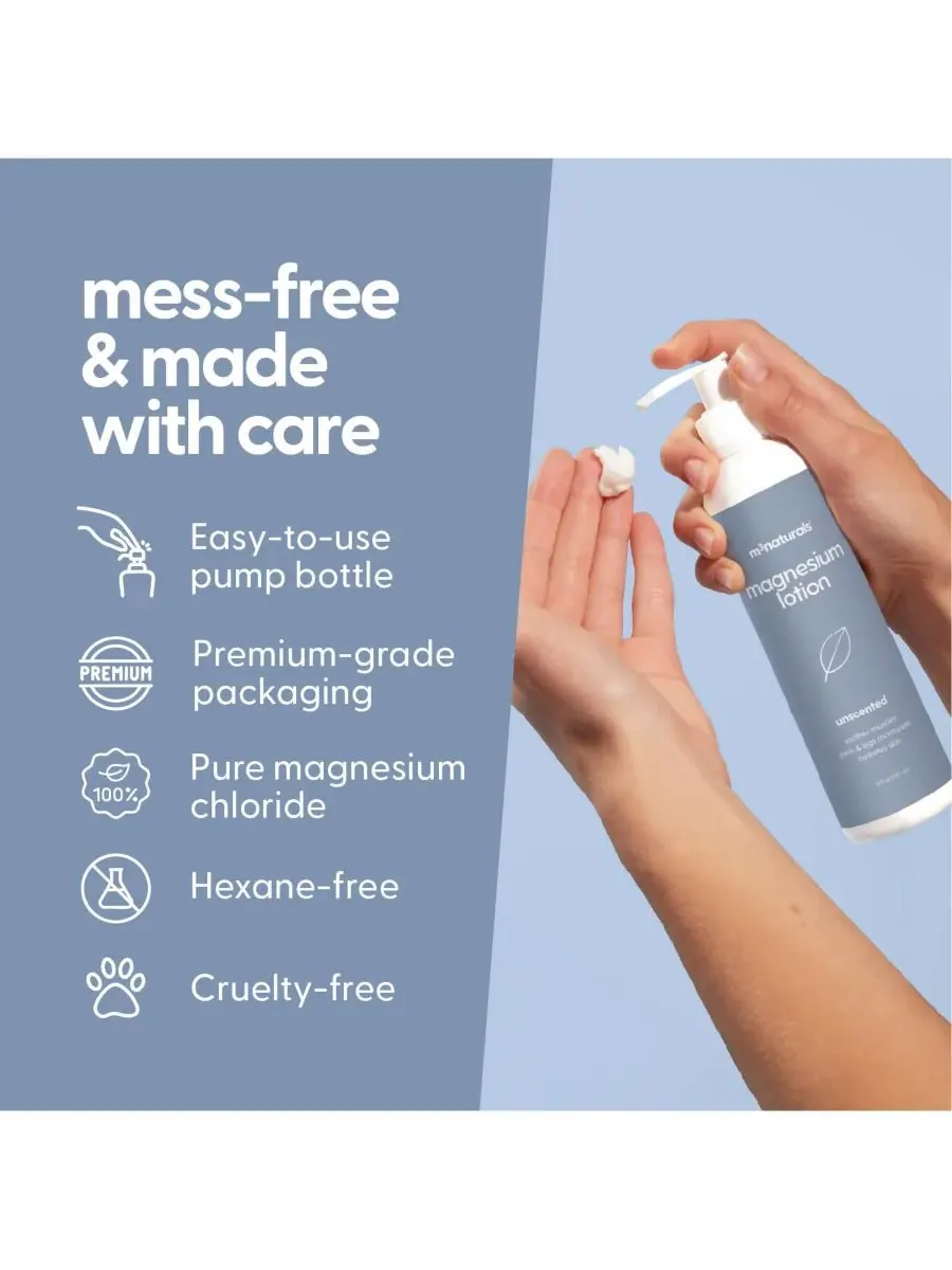 M3 Naturals Лосьон с магнием без запаха, 237 мл (8 жидких унций) — изображение 5 из 8