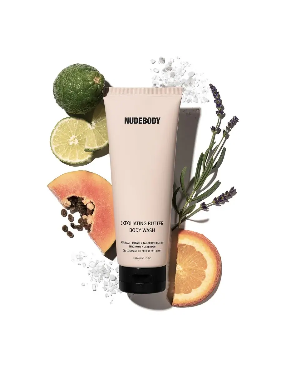 NUDESTIX Отшелушивающий гель для душа NUDEBODY, 240 мл — изображение 4 из 9