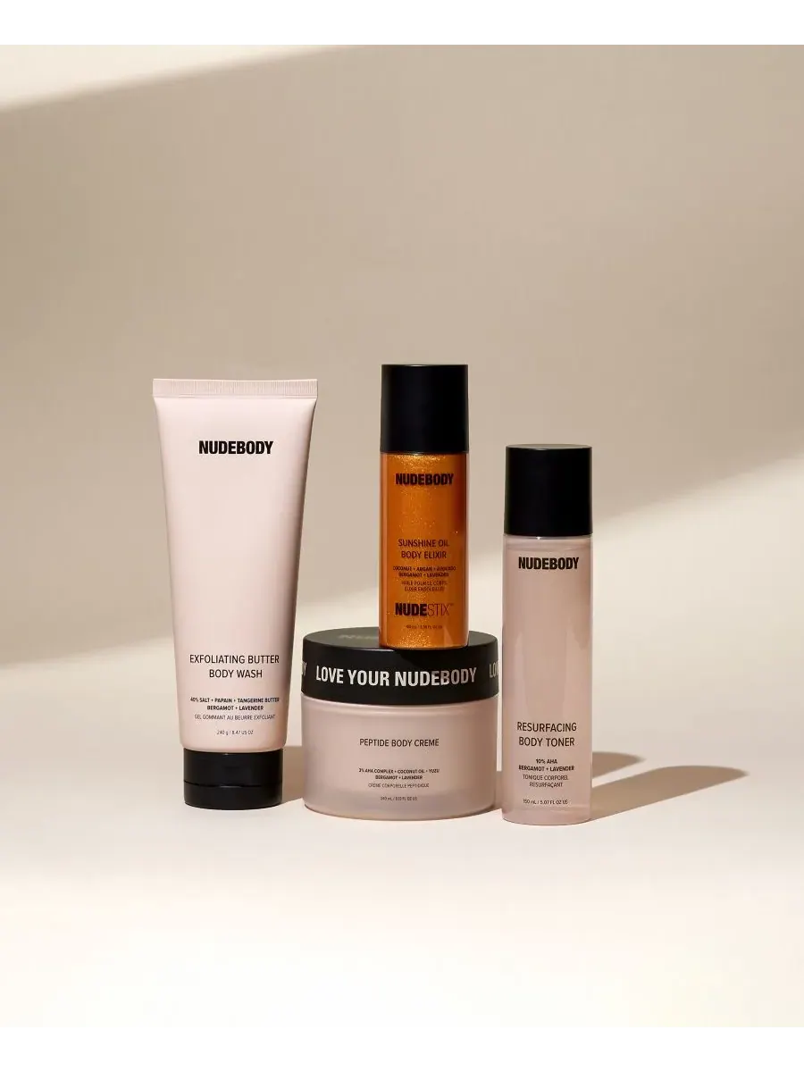 NUDESTIX Отшелушивающий гель для душа NUDEBODY, 240 мл — изображение 8 из 9
